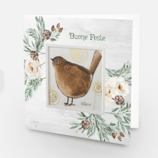 Cartolina doppia di Natale Prezioso XVII