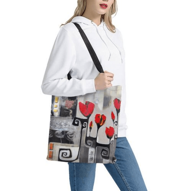 Borsa no. 18 Papaveri in scena