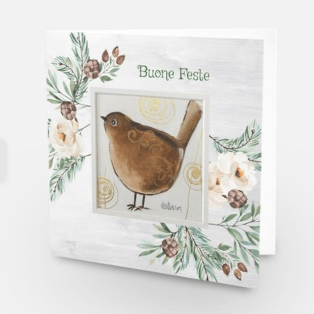 Cartolina doppia di Natale Prezioso XVII